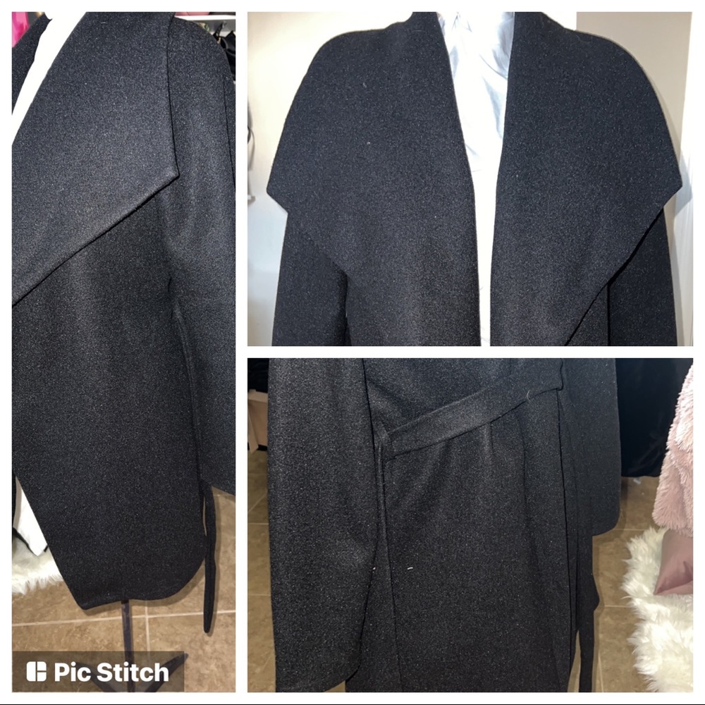 Black peacoat